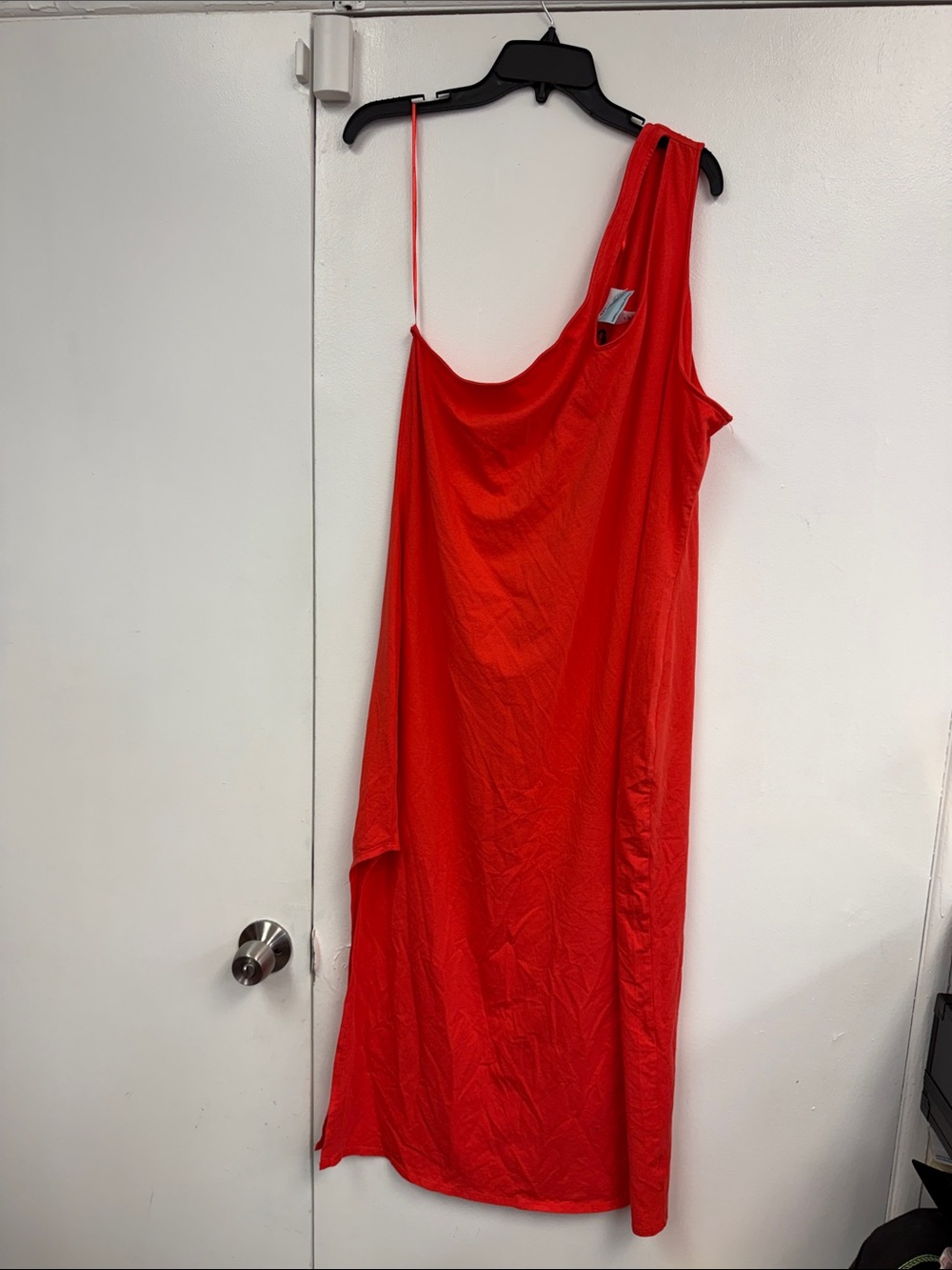 Future Collective Gabriella Karefa Johnson One-Shoulder Women's Dress orange new